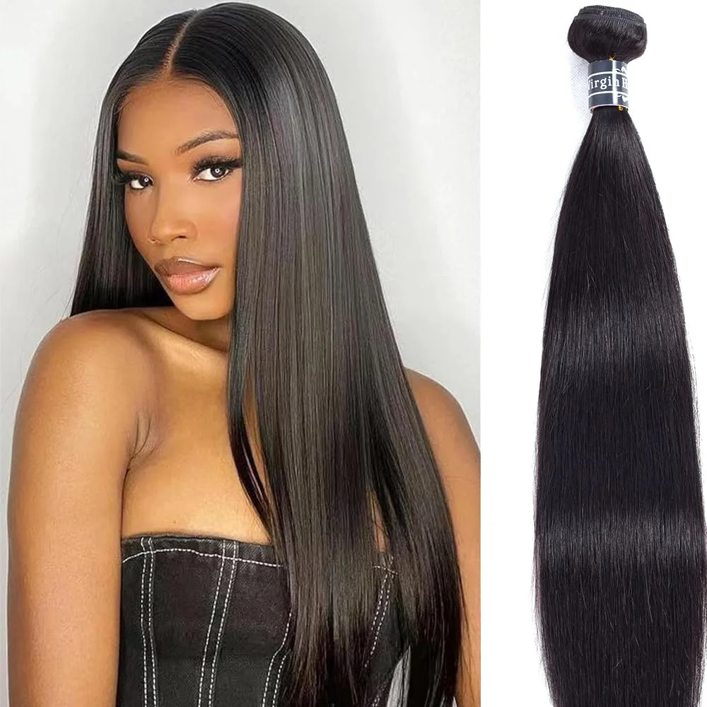 12A Double Weft Remy Human Hair Bundles Tissage Cheveux Humains Straight Hair Bundles Brazilian Virgin Hair Weave Bundles