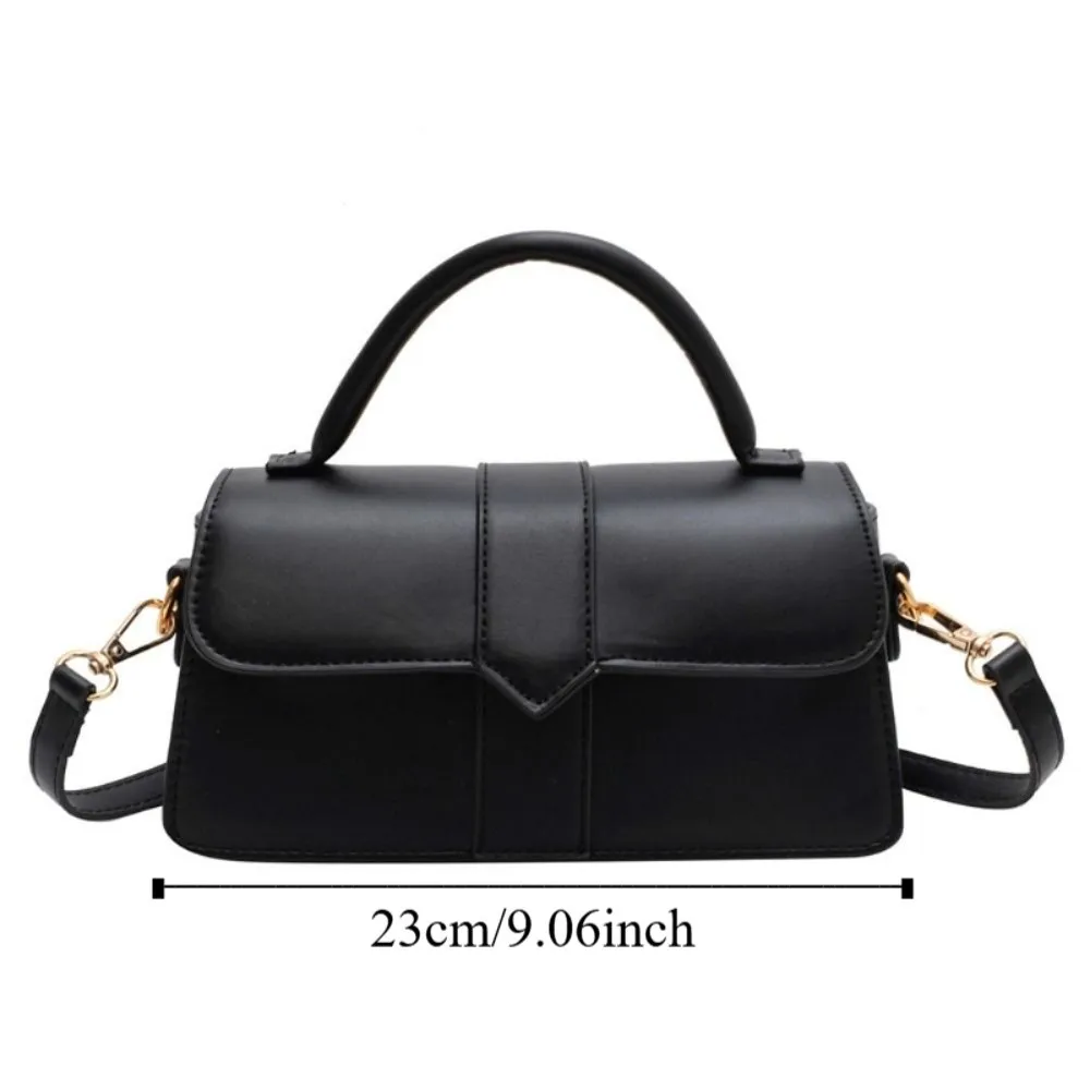 حقيبة كروس للنساء من جلد البولي يوريثان تحمل حقيبة يد كلاسيكية خفيفة الوزن تحت الإبط مربعة محمولة حقيبة كتف عصرية