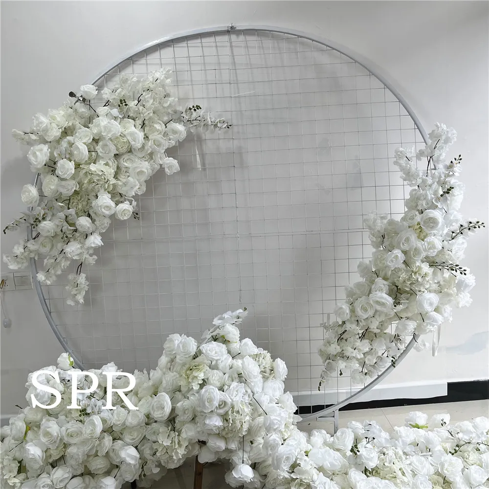 

SPR Supplies Artificial Plants Decorative Flower Ring Arrangement Reception Stage Mandap Wedding Arch Moon Gate