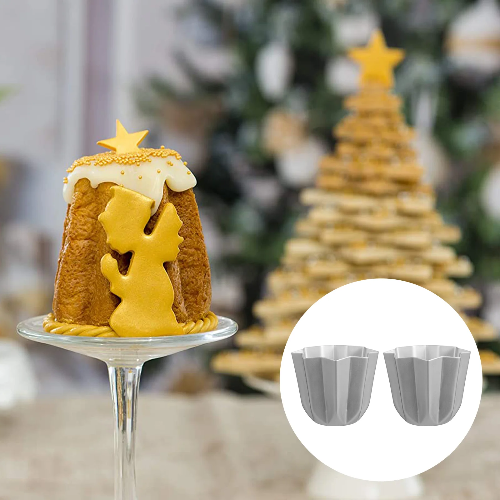 

2Pcs Octagonal Cake Molds Environmentally Friendly Material Reusable Baking Pan Non Deform Design Perfect for Gift Lovers of DIY
