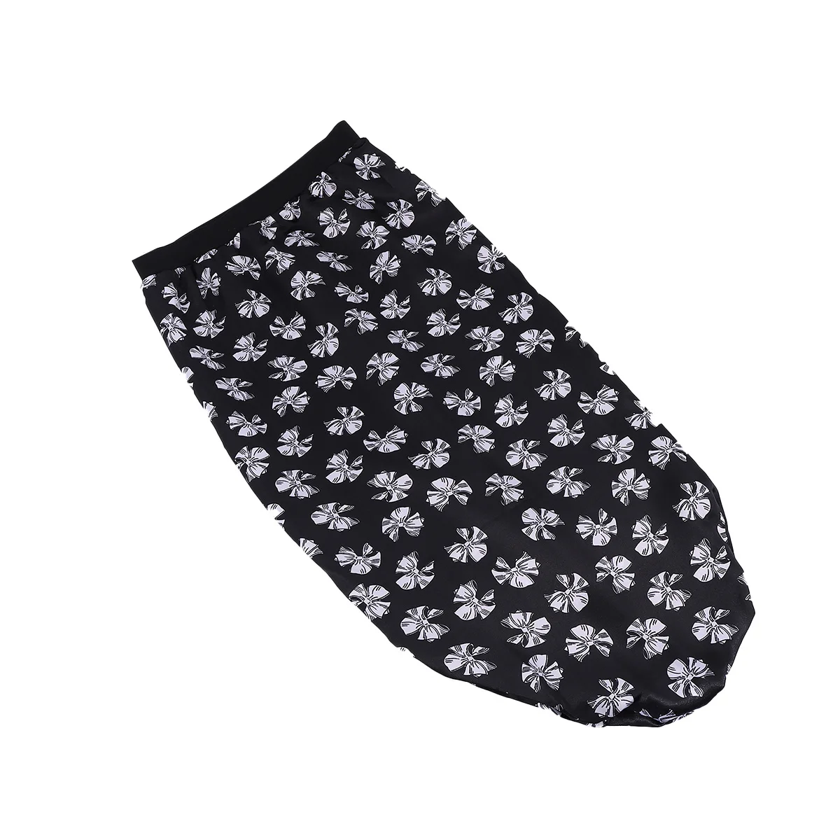 

1pc Wide Brim Long Tube Sleeping Cap Imitated Silk Stretchy Big Size Hair Protection Bonnet For Long Braids Elastic
