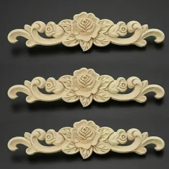 Floral Wooden Carved Appliques 1