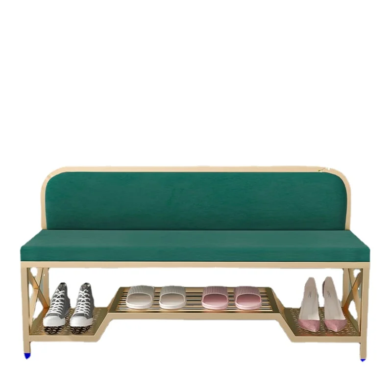 

Light Luxury Nordic Entrance Shoe Changing Stool Home Doorway Simple Modern Casual Small Sofa Long Shoes