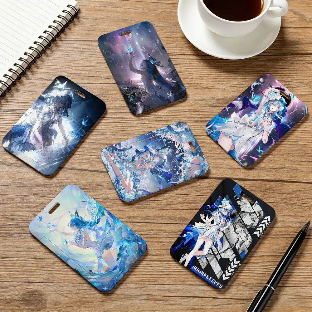 

Wuthering Waves The Shorekeeper Card Holder Employee Card Cover Lanyard Work Business ID Badge Holder Name Tag Cards Case