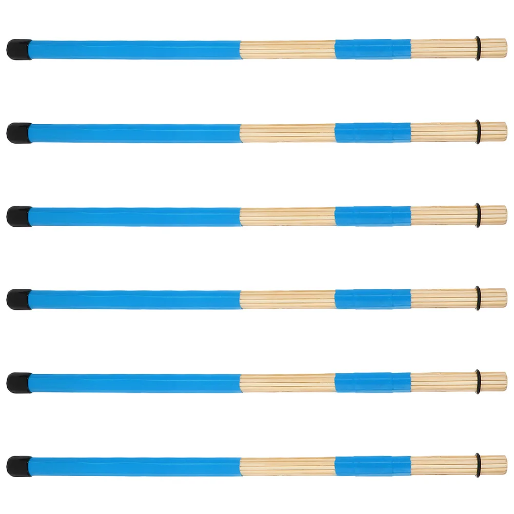 

3 Pairs Drum Brush Percussion Instrument Drum Brush 19 Bundles Percussion Instrument Accessories Blue Random Color Durable