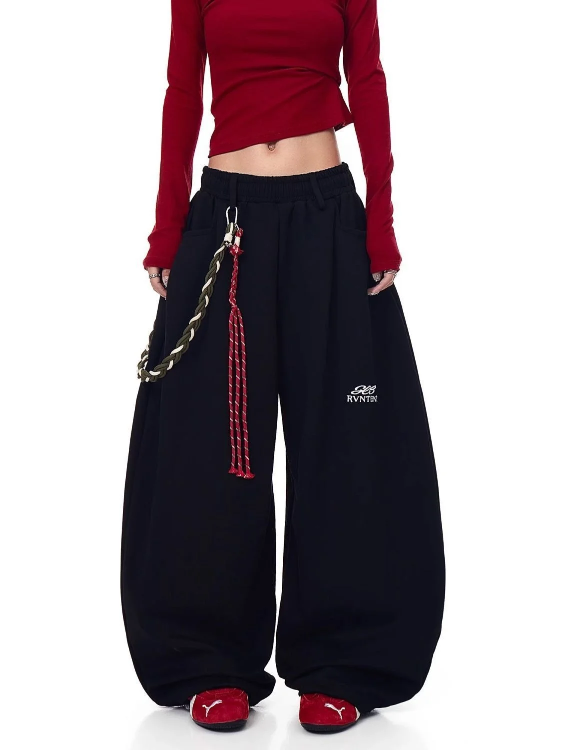 Streetwear Wide Leg Baggy Sweatpants Men Y2K Vintage Loose Curved-leg Pants Casual Sports Straight Hip Hop American High Street