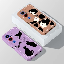 For Tecno Pova 4 Pro Case LG8n Soft Silicone Straight Edge Cute Panda Phone Cover Bumper for Tecno Pova 4 Pova4 Pro 4pro Cases