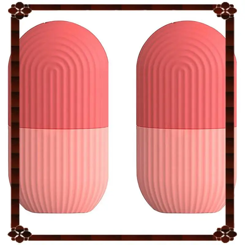 24時間配達 2X アイスフェイスローラーマッサージャー、顔、目、首用アイスキューブローラー、自然にコンディショニングとスキンケア、A