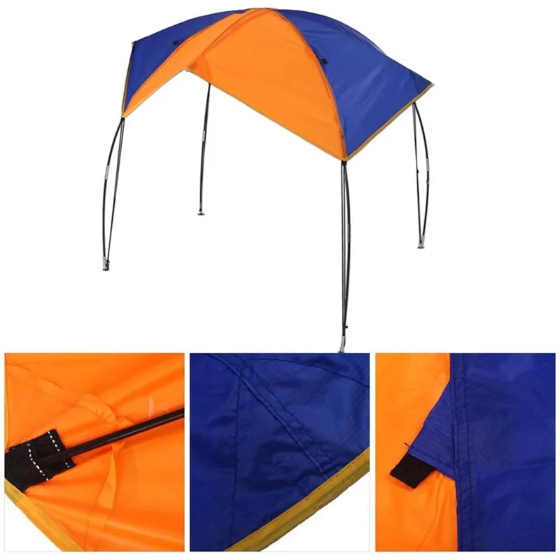 Boat Canopy Sun Shade Inflatable Canoe Ship Kayak Cover Sunscreen Oxford Cloth Sunshade Awning for Kayaking Surfing