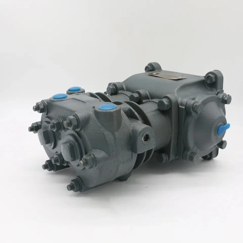 อะไหล่เครื่องยนต์รถยนต์อื่นๆ สำหรับรถบรรทุกคาแมซ์รัสเซีย 5336-3509015 คอมเพรสเซอร์เบรกอากาศสองสูบ อะไหล่รถบรรทุกรัสเซีย