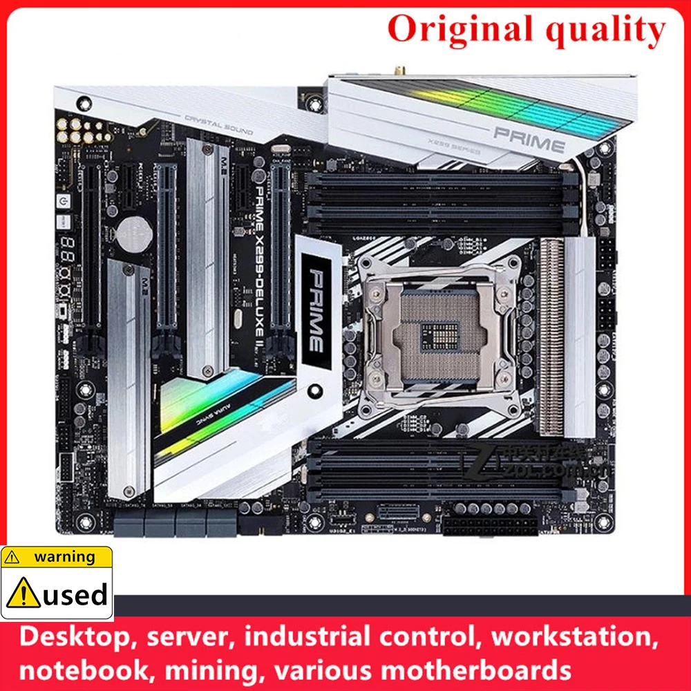 Placas-mãe Intel X299-DELUXE II, Overclocking Desktop Mainboard, SATA III USB 3.0, LGA 2066, DDR4 ATX, Intel X299