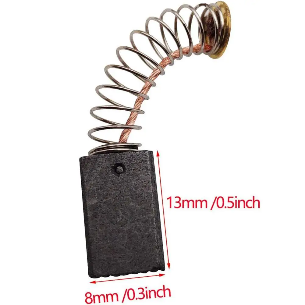 Brush Brushes Motor Carbon Brush 13mm X 8mm X 5mm 22 Mm Power Power Tool Parts Tool Angle Black Carbon And Metal