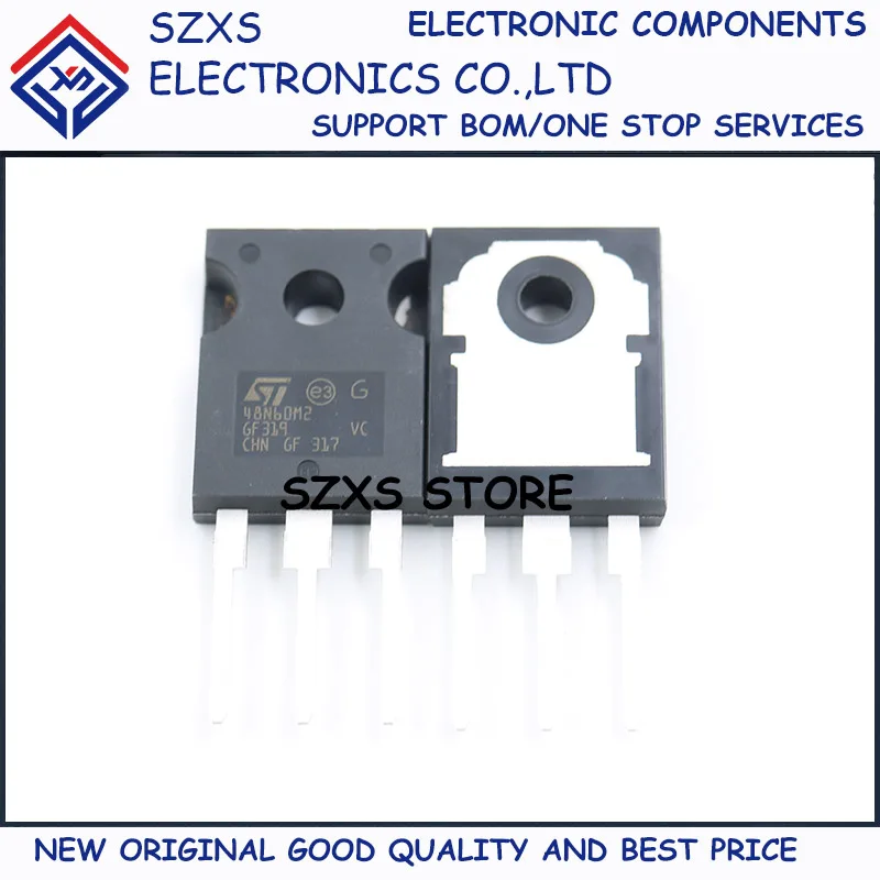 

New Original 5Pcs 48N60M2 STW48N60M2 TO-247 42A 600V MOSFET Field Effect Transistor In Stock Good Quality