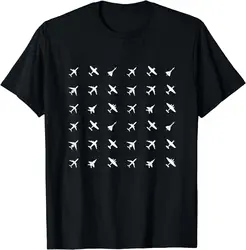 Pilot Aircraft Mechanic Different Kinds of Planes Airplane T-Shirt Funny  Graphic T Shirts  Women Clothes Tops  Camisetas