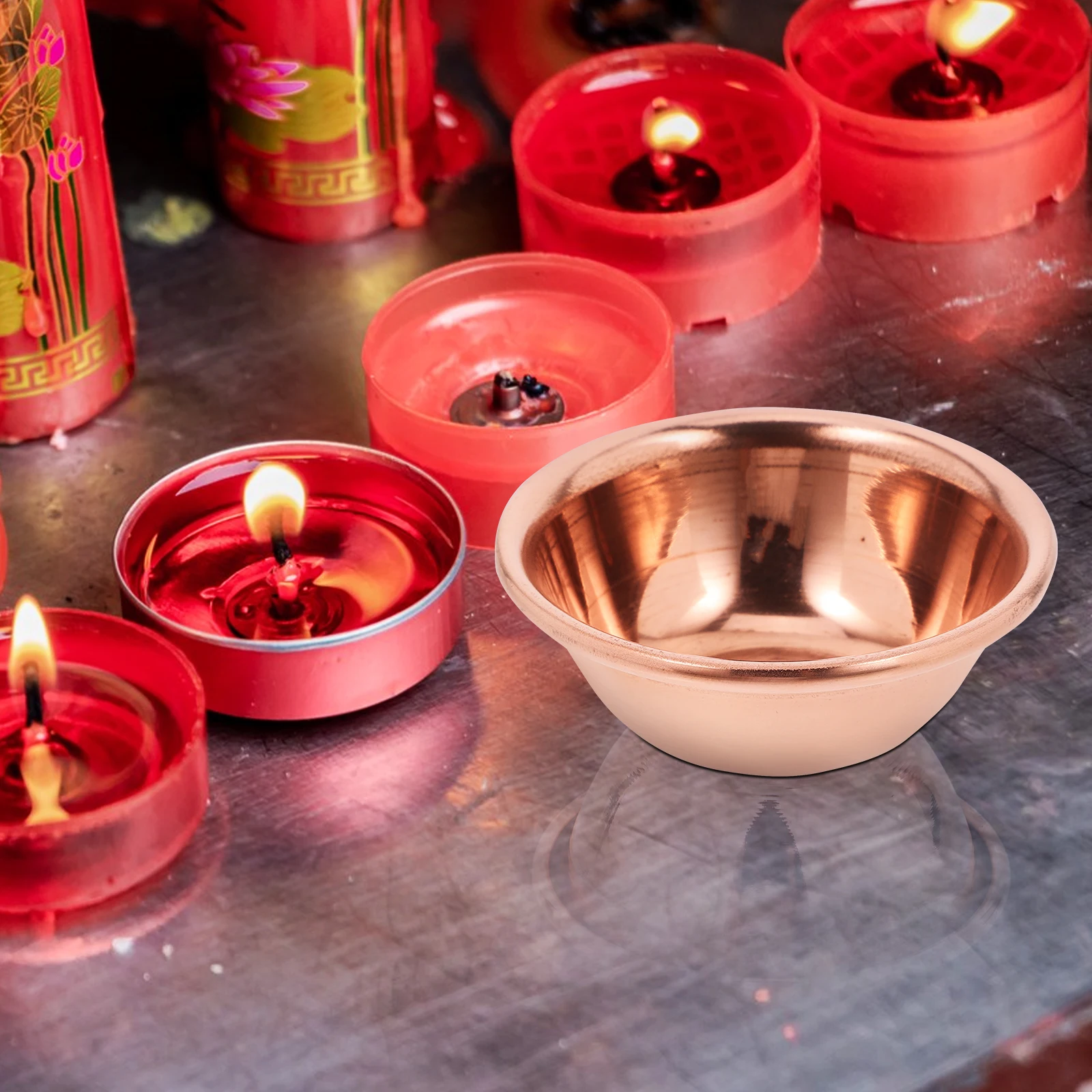 

7 Pcs Meditation Yoga Burning Incense Bowl High Grade Offering Cup Tibetan Prayer Holy Container