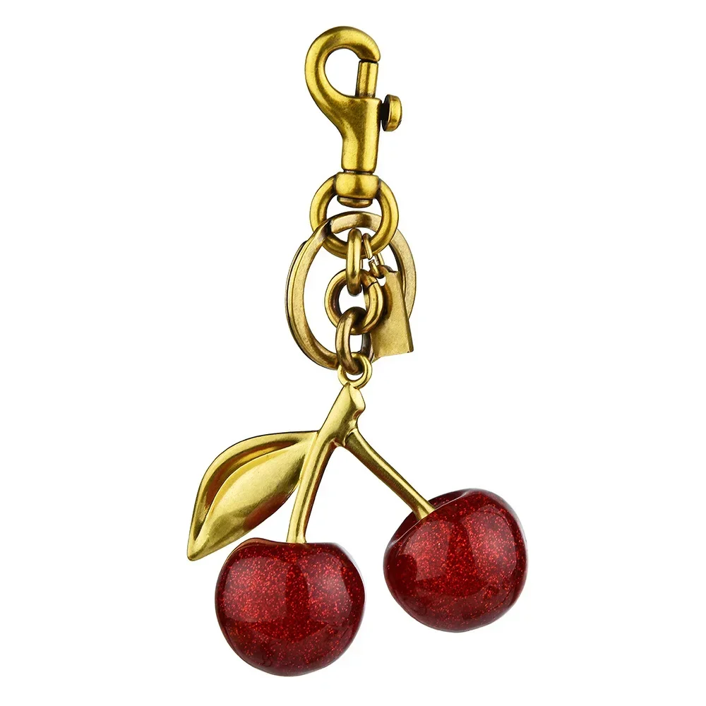 

2025 Cherry keychain, bag pendant, women's bag accessory, exquisite car keychain