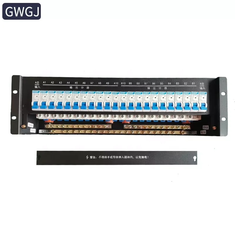 OEM Dc-minus 48V DC PDU cabinet power distribution unit two inputs 8 output 3U19 inches Power Distribution Box