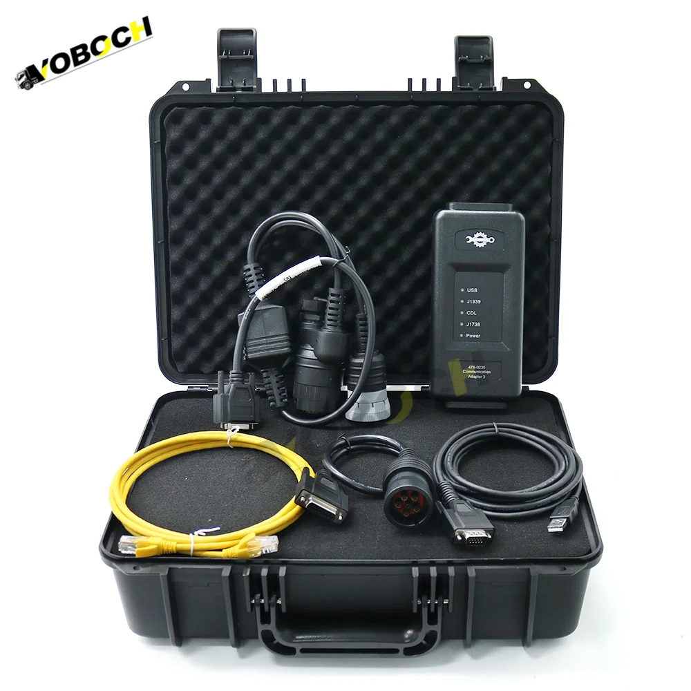For ET4 Communication Adapter3 478-0235 538-5051 Diagnostic Tool for Caterpillar CAT Truck Excavator Scanner with Ethernet cable