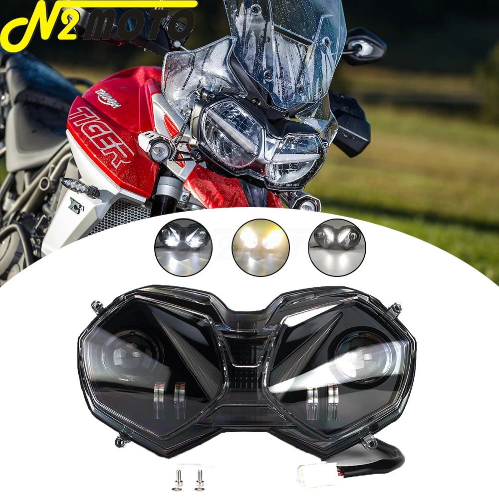 Motorcycle Replacement Head Light For Tiger Explorer 800 XC XR 2010-2017 12v Hight Beam Low Beam Headlamp Assembly Headlight