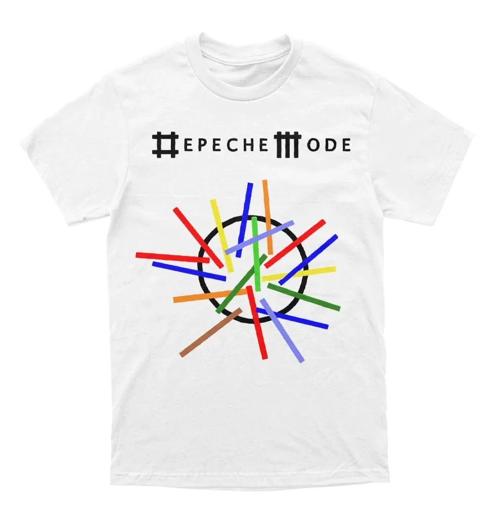 Depeche Mode Playing The Angel Harajuku-stijl rockband bedrukt T-shirt met korte mouwen Casual losse Street Style Rock Punk-katoen
