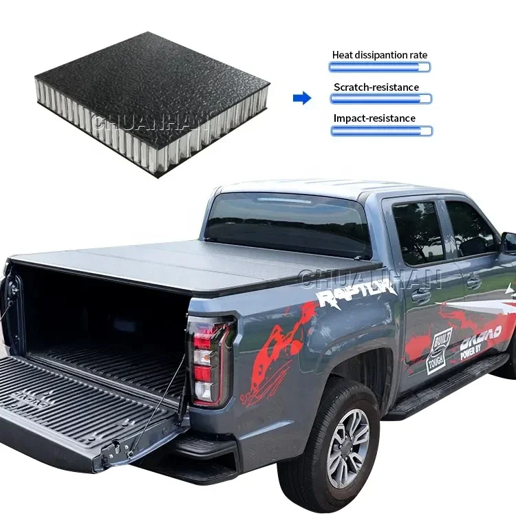 

Pickup Truck Bed Cover low profile hard folding truck bed tonneau cover 2018 hilux for Tundra tacoma triton