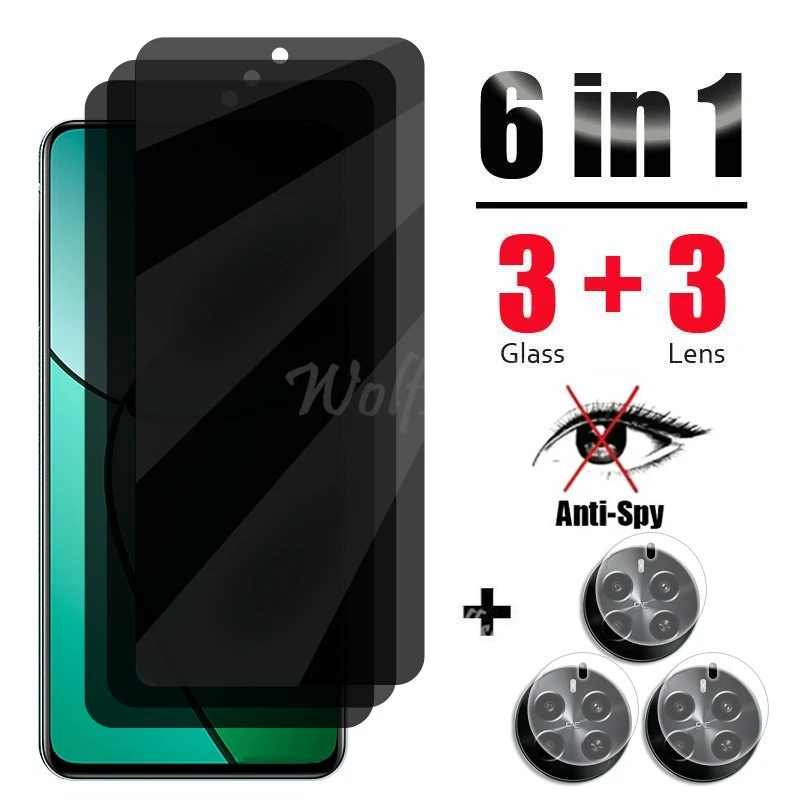 Anti Spy Screen Protector Realme 13 4G Glass Realme 13 4G Privacy Peep Film Glass Realme 13 4G Tempered Glass