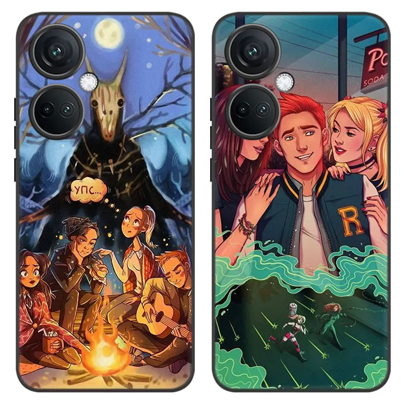 Riverdale Southside Serpents Cartoon Cover Black Case For OnePlus Nord CE3 Lite 3 12 11 2T N30 CE2 N300 N200 10 9RT ACE 2V Pro