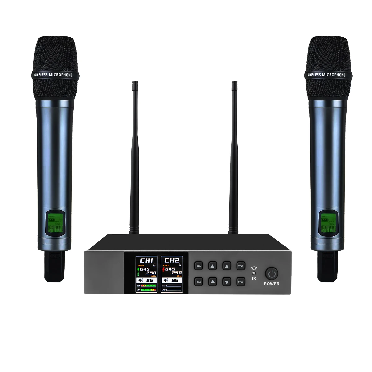 Super Cardioid 2-Channel EW135-G4 Beta58 Handheld Digital Wireless Microphone System TFT Color Screen Stage Karaoke 1/2U