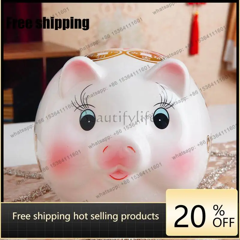 LJY Gift Money Boxes Clear Room Decor Creative Cheap Fashion Beauty Salon Design Piggy Bank European Tirelire Home Products