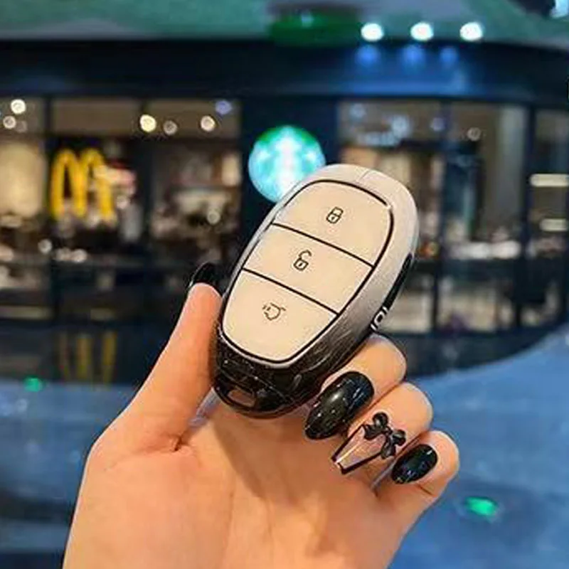 Premium Zinc Alloy Key Cover Case for Changan Qiyuan Q07 / A07 / Q05 (2025-2026) - Protective Key Fob Shell Keychain