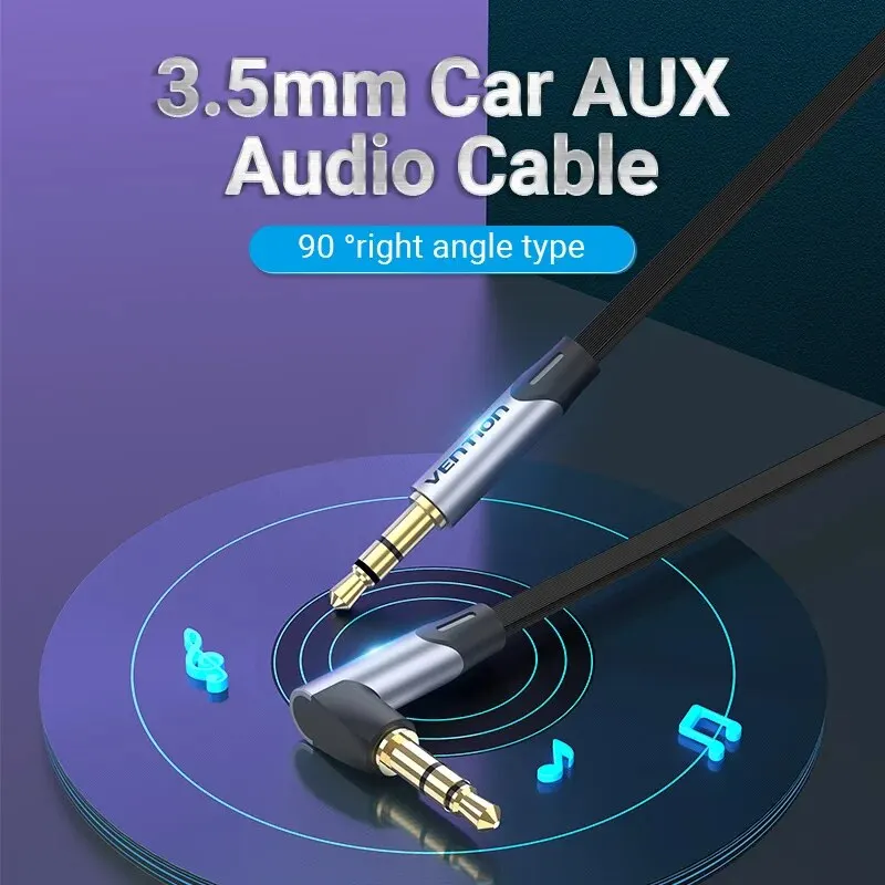 Vention Jack 3.5mm Aux Cable Male to Male 3.5mm Audio Cable Jack for JBL Xiaomi Oneplus Headphones Speaker Cable Car Aux Cord