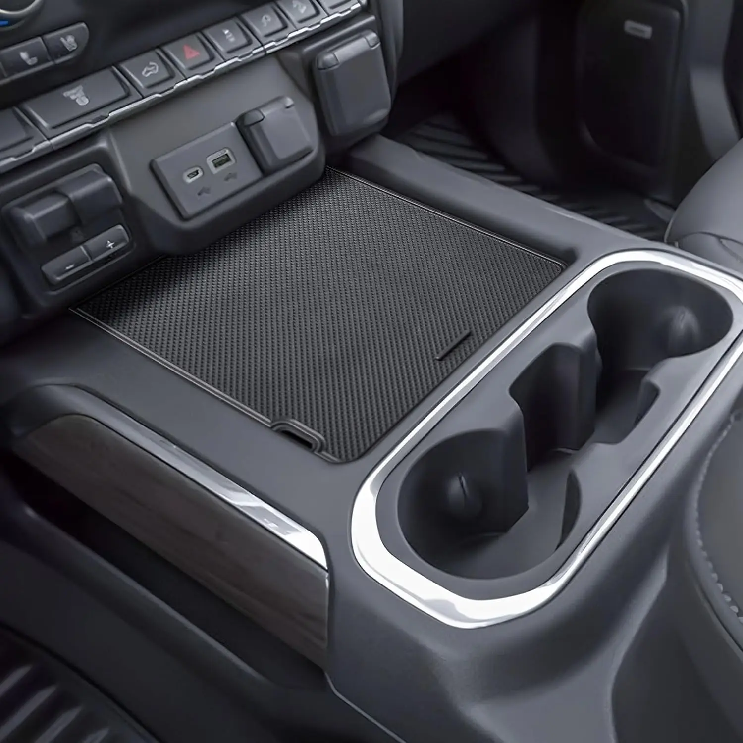 

Kptidy Center Console Compartment Cover Hidden for 2019-2022 Chevy Silverado/GMC Sierra 1500 and 2020-2023 Silverado/GMC Sierra