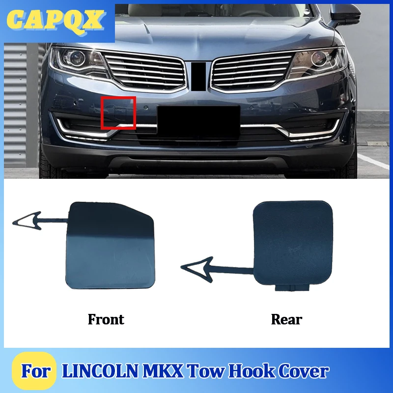 For LINCOLN MKX  2015 16 17 18 Bumper Trailer Cover Tow Bracket Cover Bumper Tow Hook Cover Cap