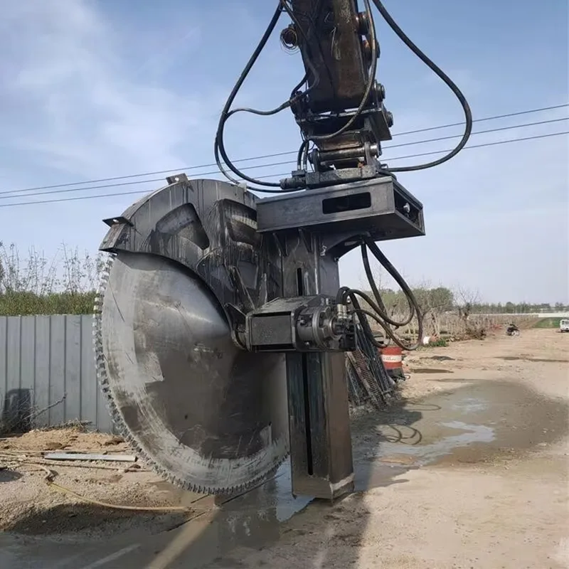Hydraulic Rock Saw Attachment User Friendly Operation Easy Use Tool For Construction Machinery Workers