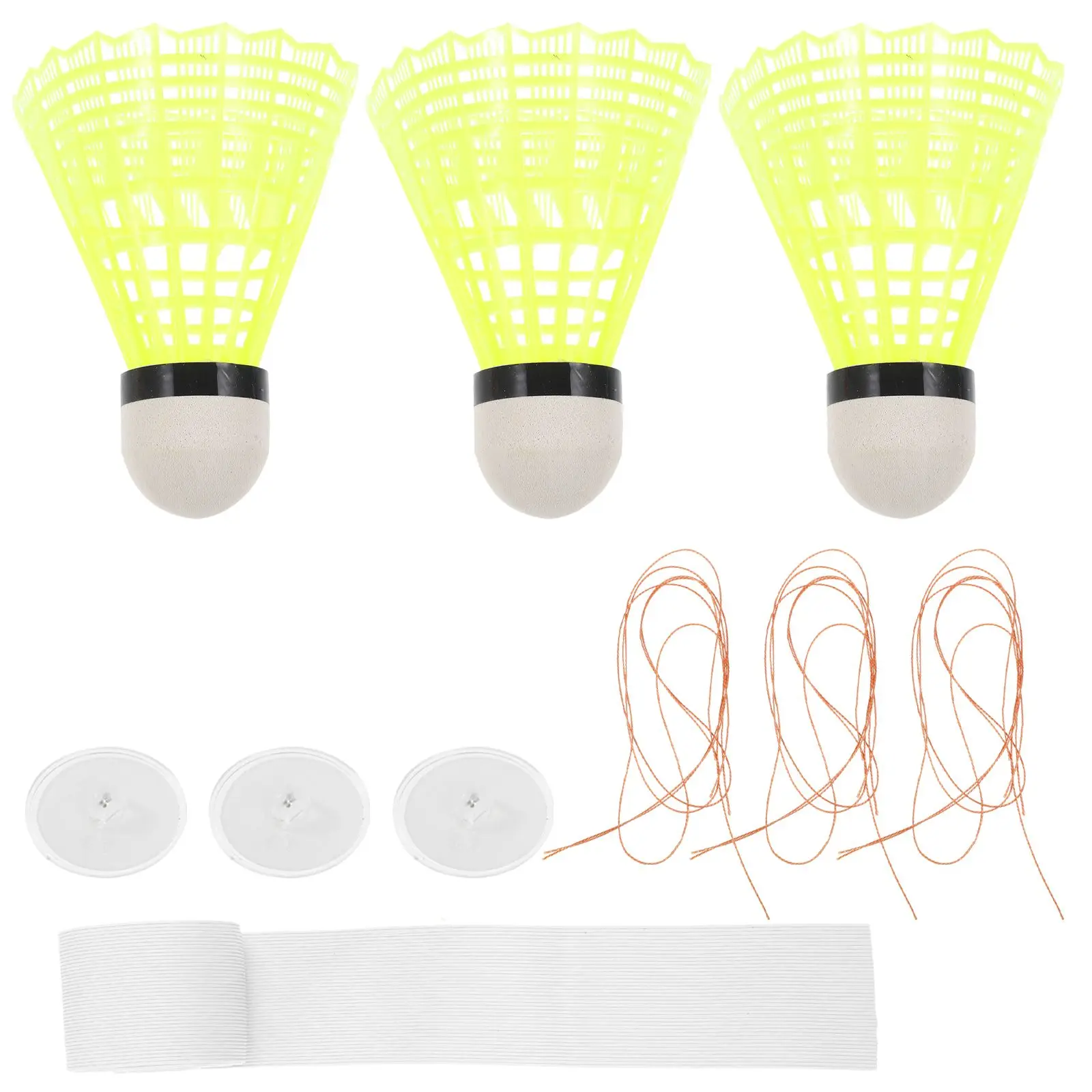

10pcs Badminton Badminton Rebounder Rebounder Set Single Player Practice Equipment Tennis Tools Training Device