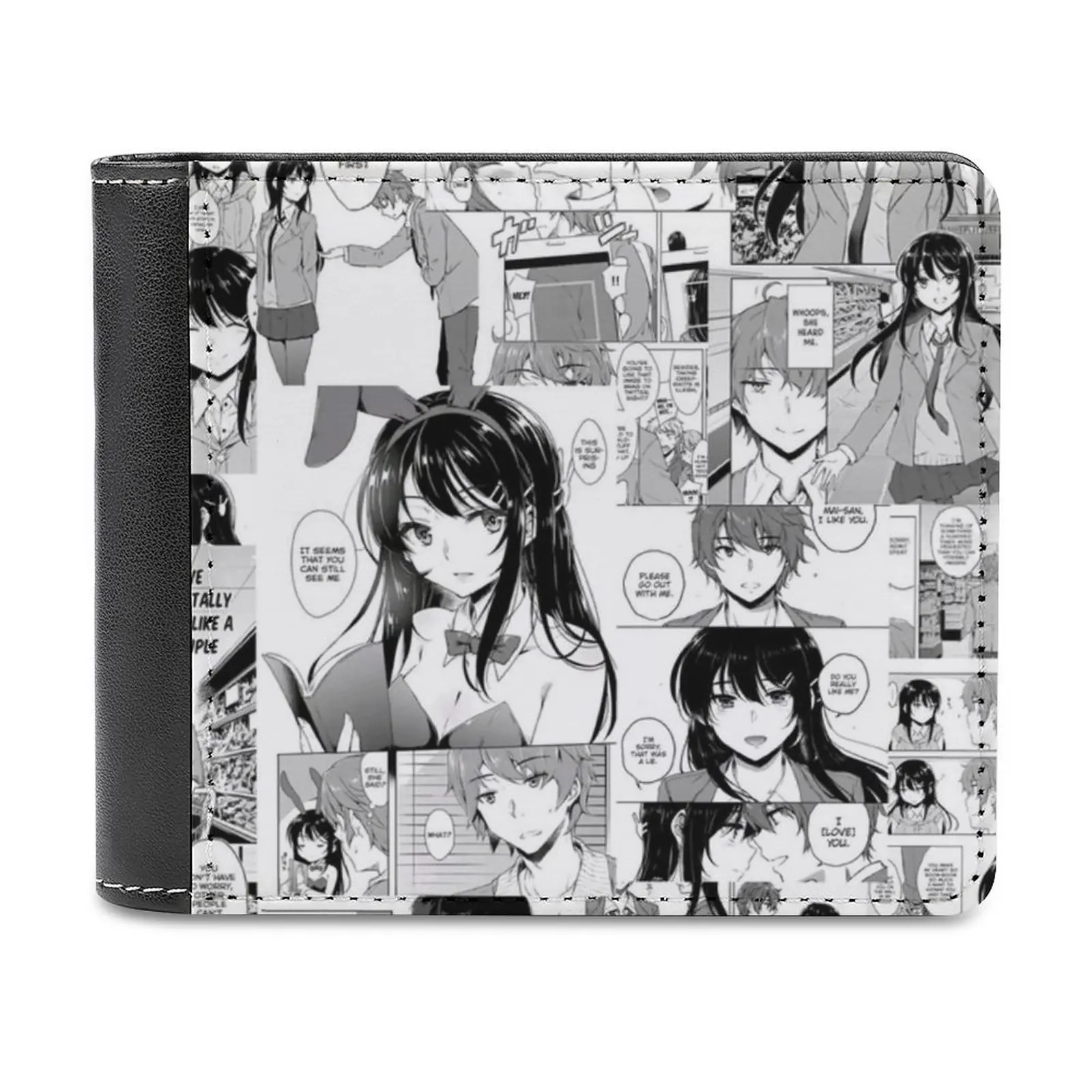 

Шахрай не мечтает о кролике для девочек, сэмпай, манга, коллаж, деловые мужские кошельки, маленькие кошельки для денег, новый дизайн, цена в долларах, топ