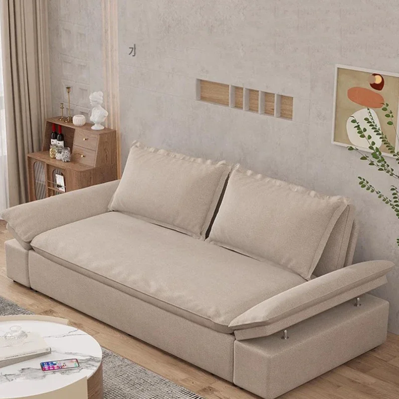 Fabric Blue Luxury Sofas Relaxing Sleeping Armchair Lazy Unique Sofas Floor Daybed Lounge Divani Da Soggiorno Home Furniture