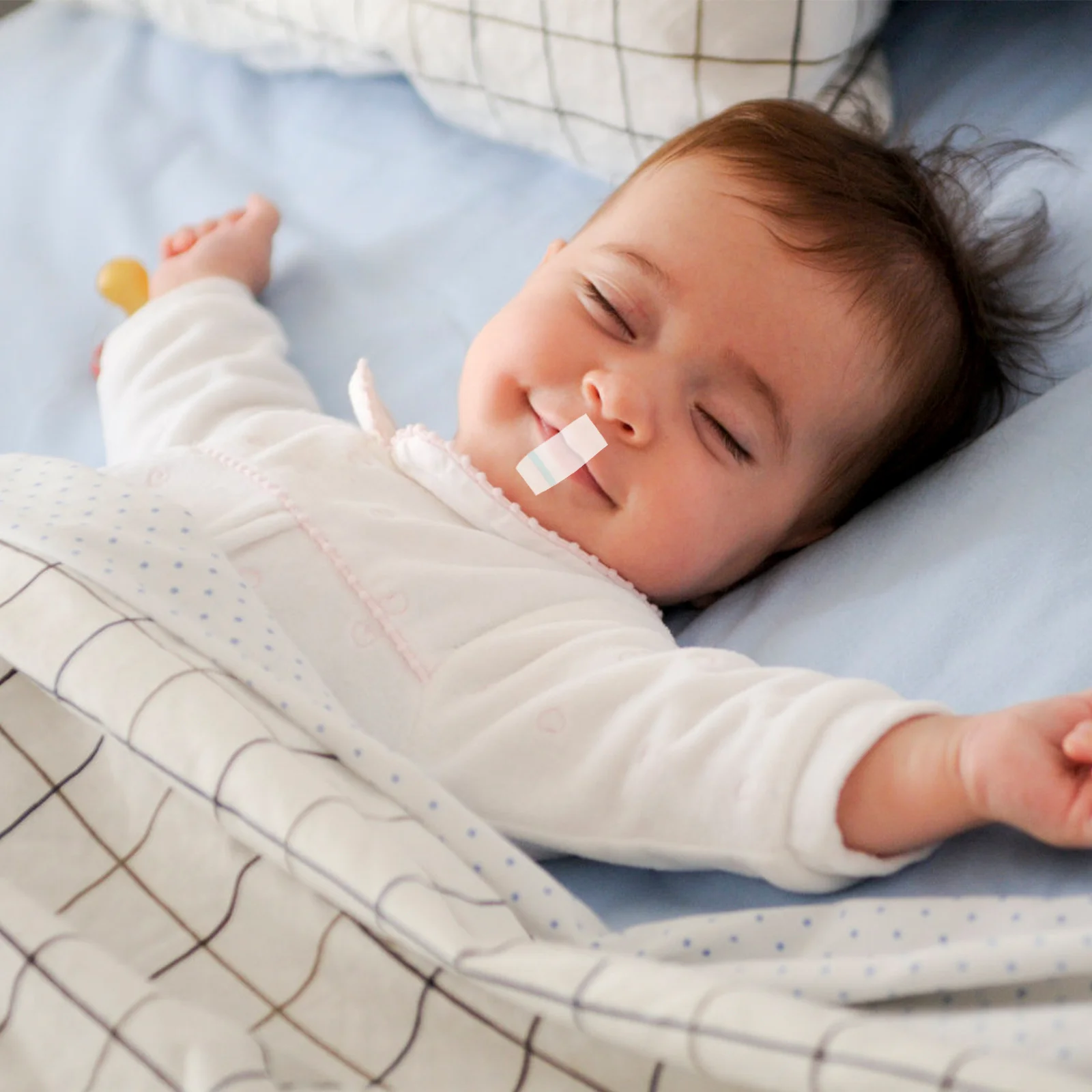 6 لفات شريط فم النوم مضاد للفم شرائط تصحيح التنفس التحكم في التنفس للأطفال والكبار النوم المنزلي متعدد الوظائف #5