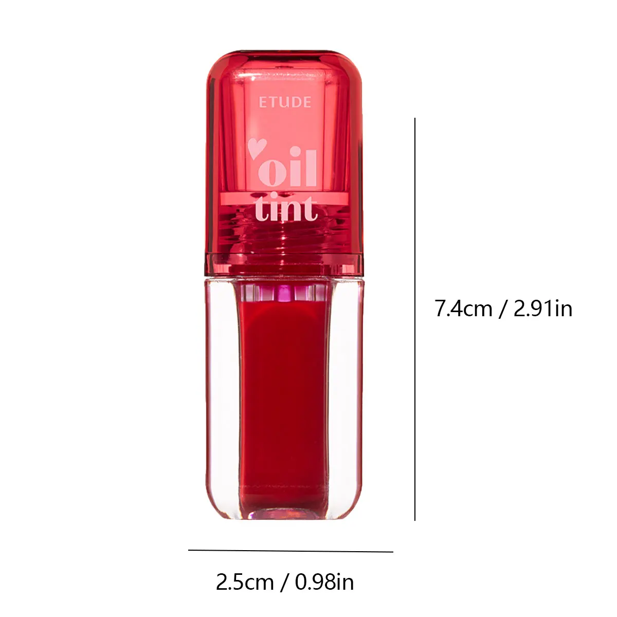 อีทูดี้ ดีร์ ดาร์ลิ่ง ออยล์ ทินท์ เนื้อสัมผัสแบบน้ำมันบางเบา ไม่เหนียวเหนอะหนะ ให้ความเงางามแบบกระจก คิวบิวตี้ บำรุงผิวชุ่มชื้น เครื่องสำอางเกาหลี