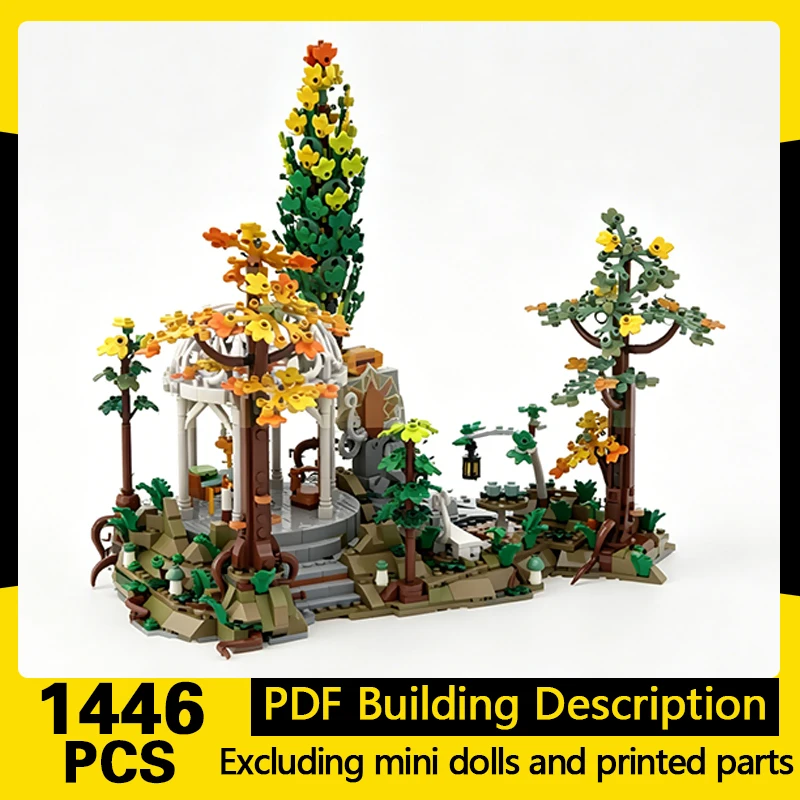 Ring Movie Model MOC Building Bricks Small Functional Kiosk Modular Technology Gifts Holiday Assemble Children Toys Suit