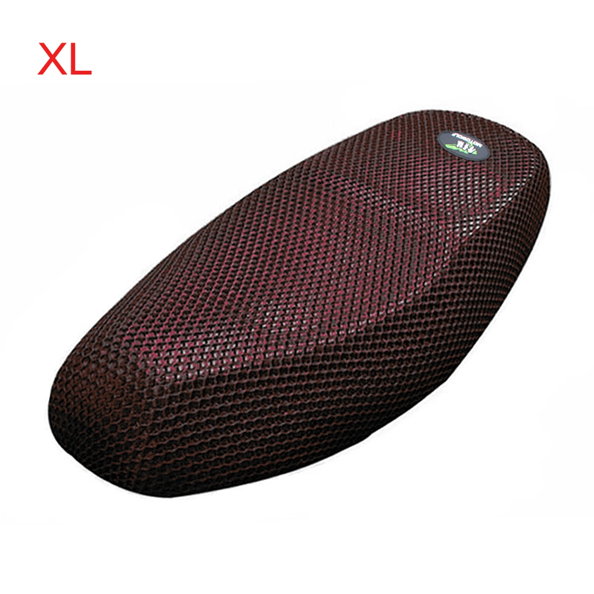 Motoforti-funda de asiento de motocicleta M XL XXL, tela de malla 3D antideslizante, red de malla transpirable para ciclomotor, fundas de asiento de