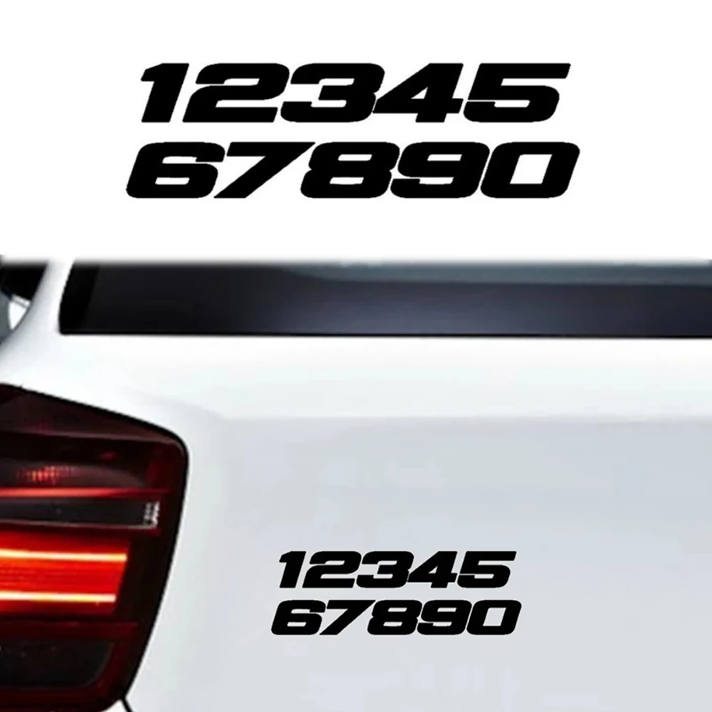 Number 1234567890 Reflective Car Stickers Motorcycle Scooter Moto Decorative Decal Accessories for Kawasaki Z900 Z1000 Z650 ER6N