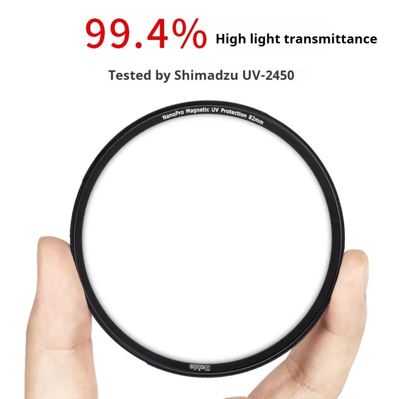 Haida NanoPro Magnetic UV Filter with Dual-Sided Multi-Layer Coating for Canon, Sony, and Fujifilm Lenses Includes Adapter Ring