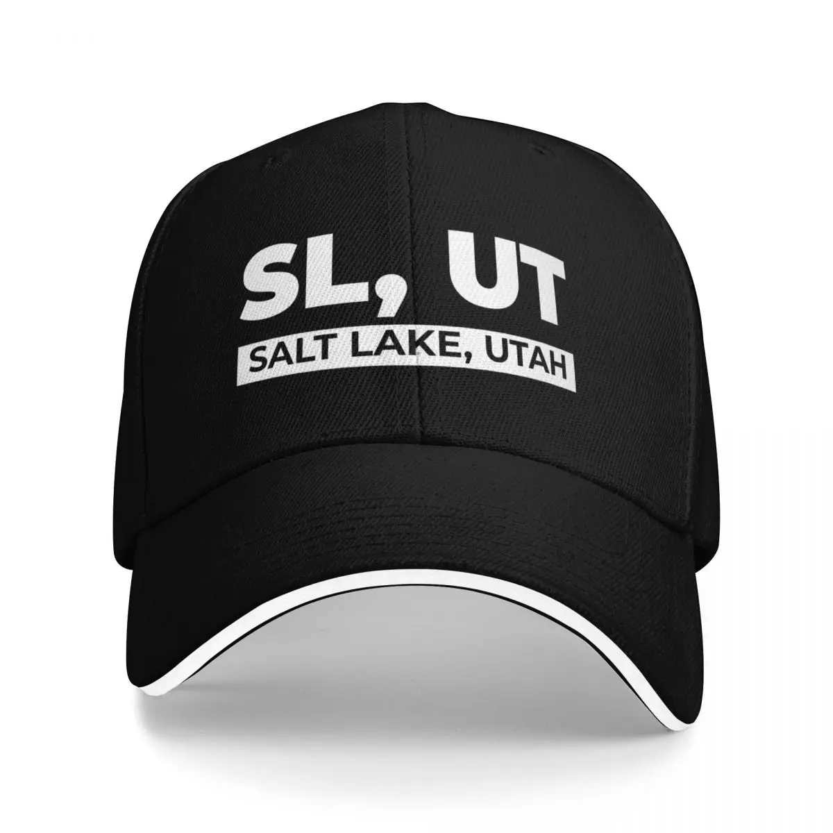 

SL UT Salt Lake City Utah Funny Baseball Cap Hat Beach Custom Cap luxury caps Rugby For Women Men's