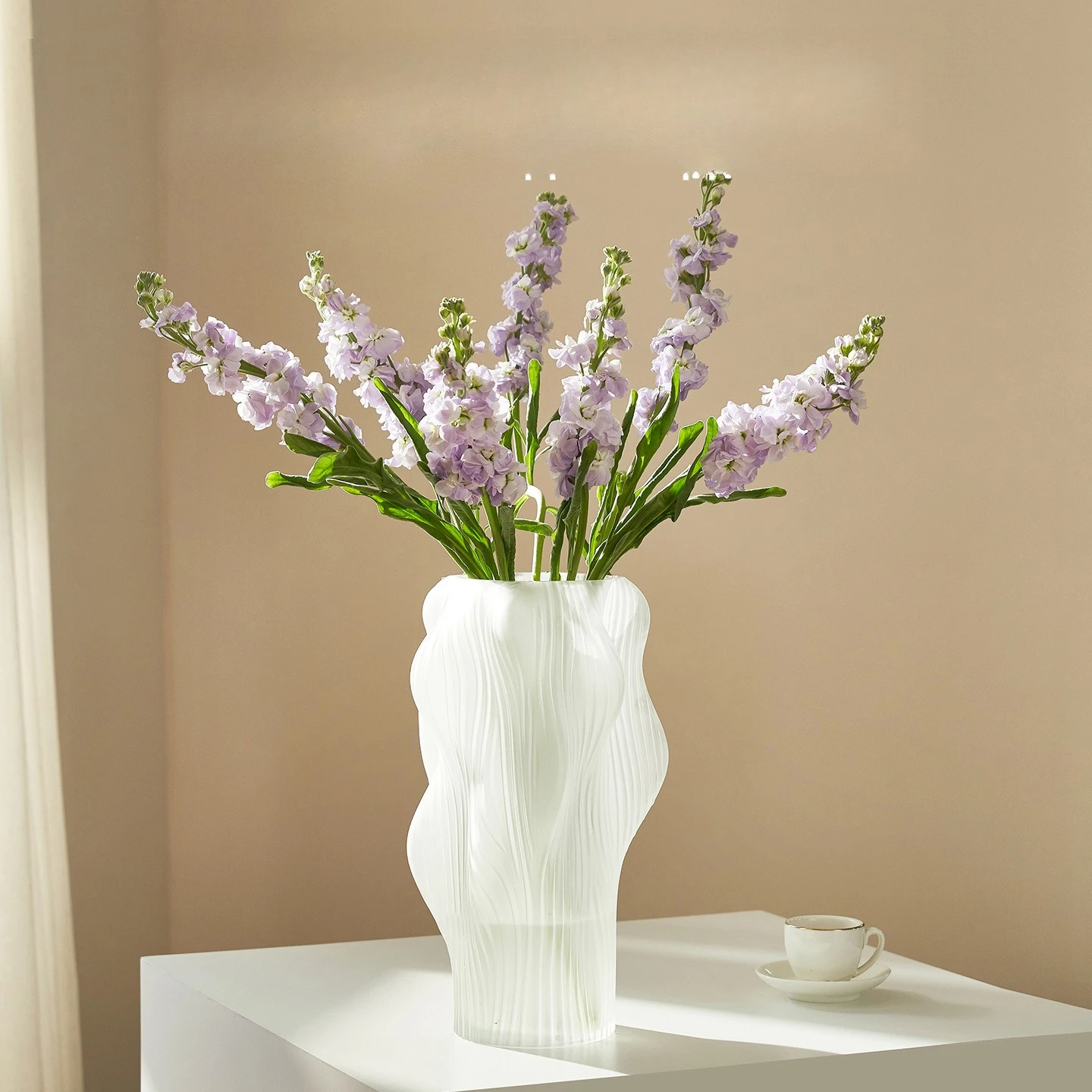 Vase glass transparent water raising flower arrangement ornament flower large diameter hydroponics creativity