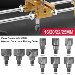 10mm Shank 16.5-30MM filettatura a vite serratura per porta in legno taglierina per scanalature CNC punta per Router di pulizia inferiore strumenti di fresatura per la lavorazione del legno