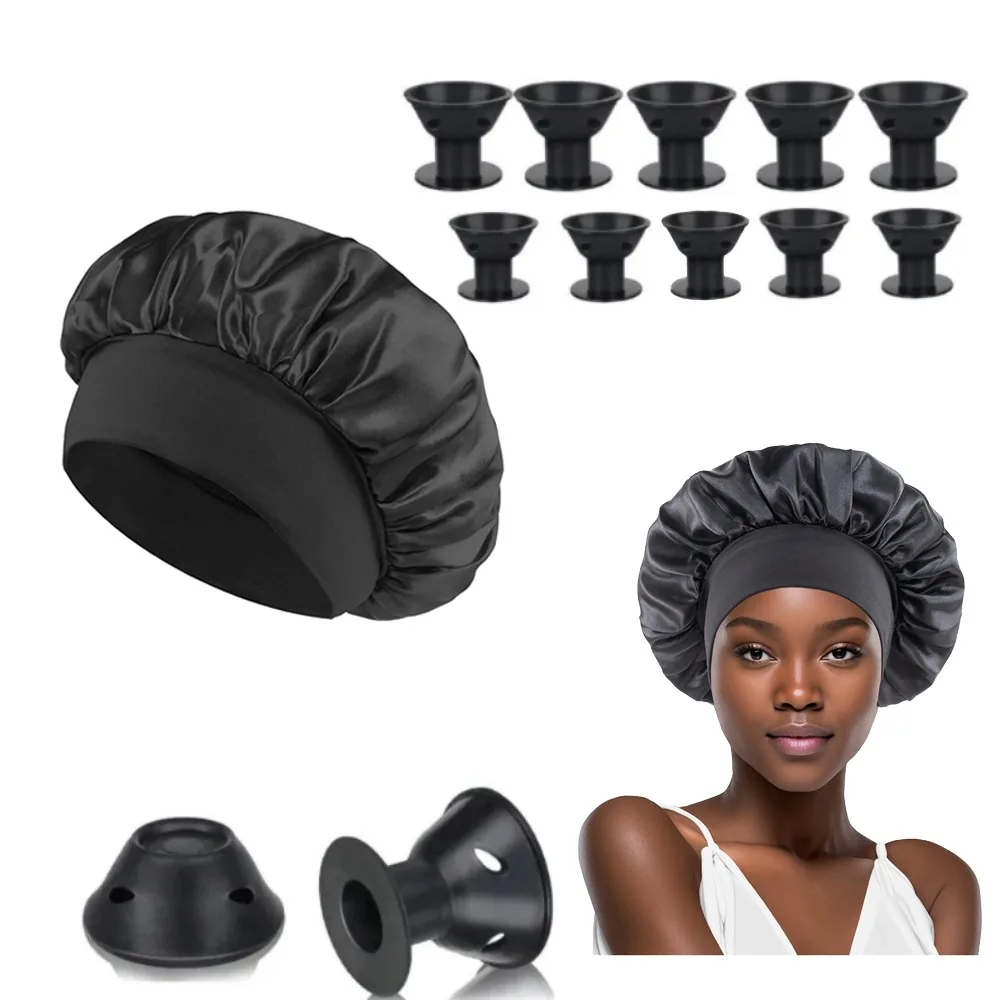 

Набор ночных шапочек для завивки без нагрева, ленивые бигуди для волос, повязка на голову, бигуди, мягкая повязка на голову для сна, инструменты для укладки волос