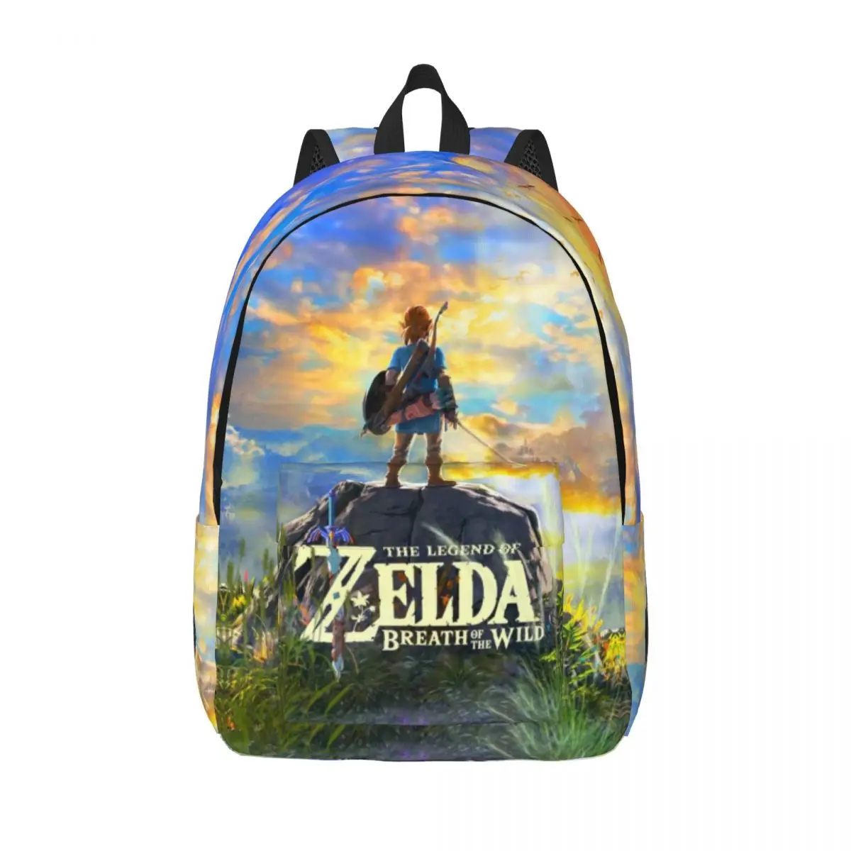 

Zelda Student School Bookbag Canvas Daypack Elementary High College Travel Bags