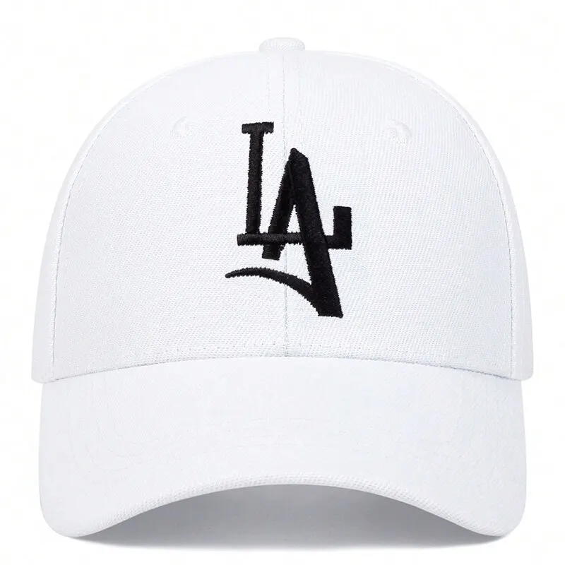 Unisex Osobowość LA haft Snapback czapki z daszkiem wiosenne i jesienne regulowane kapelusze na co dzień Kapelusz z osłonem