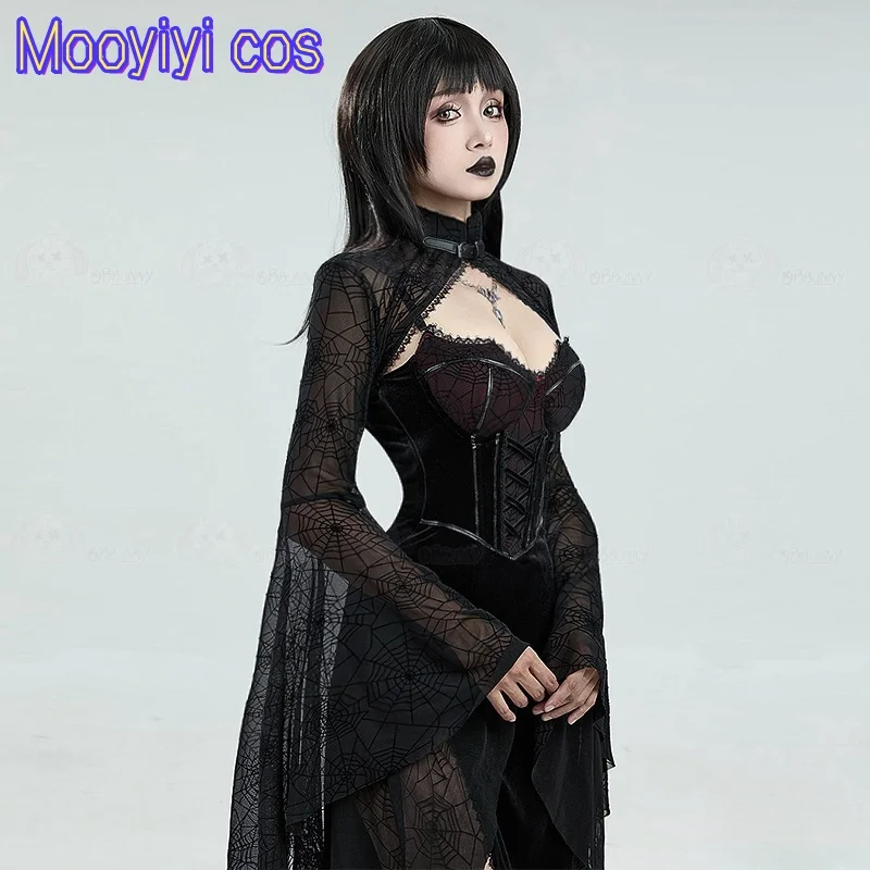 New Mooyiyi cos Interview with the Vampire Cosplay costume Halloween Christmas Role Playing Party Comic Exhibition Black Dress